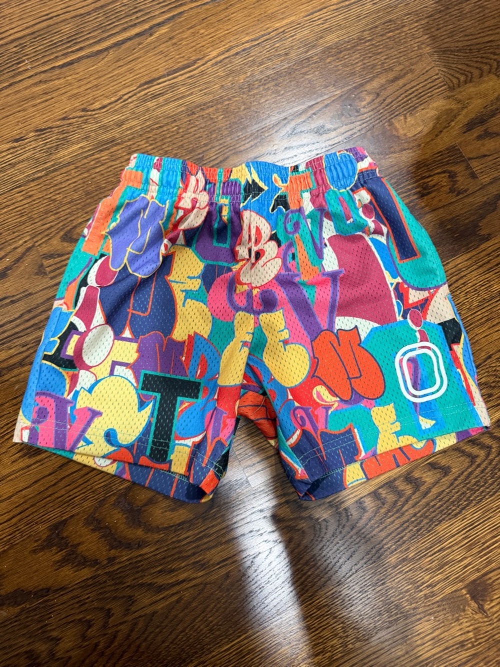 Overtime Youth Medium graffiti shorts